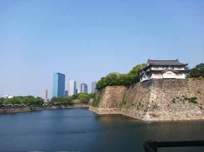大阪城石垣と堀