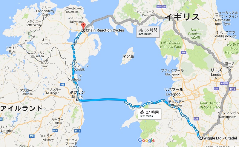 Wiggle to CRC Google MAP