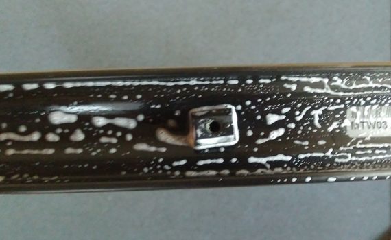 リムに石鹸水を塗りまくり