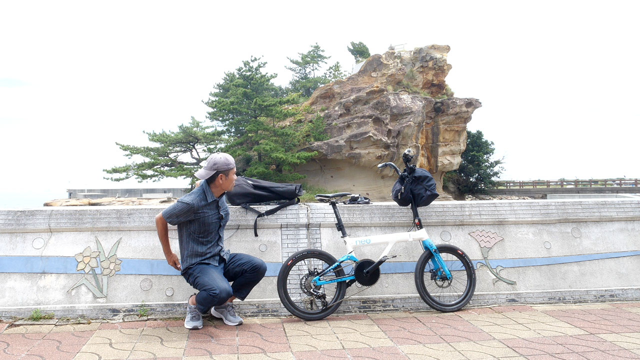 Awaji Island coastline with Seto Inland Sea - Japan's largest island in the archipelago