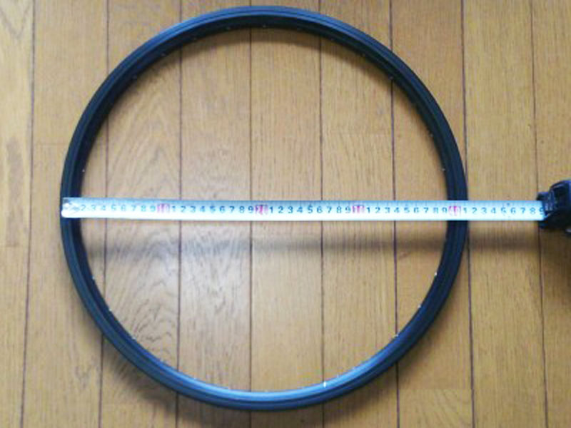 ETRTO406のリムの実測