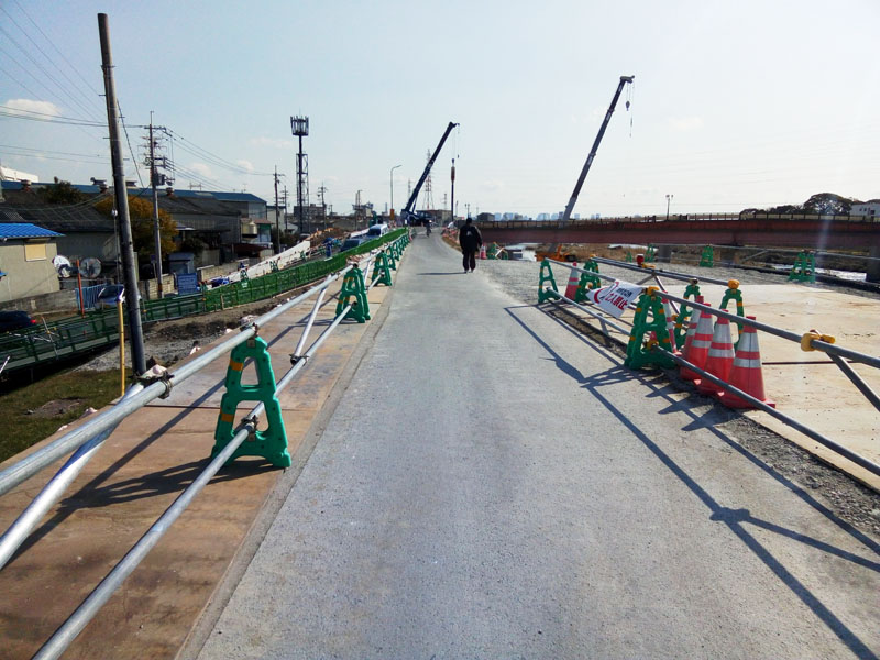 2018年2月 猪名川CR橋梁工事