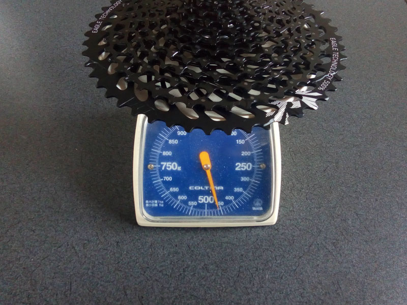 SRAM GX EAGLE 10-50カセット重量