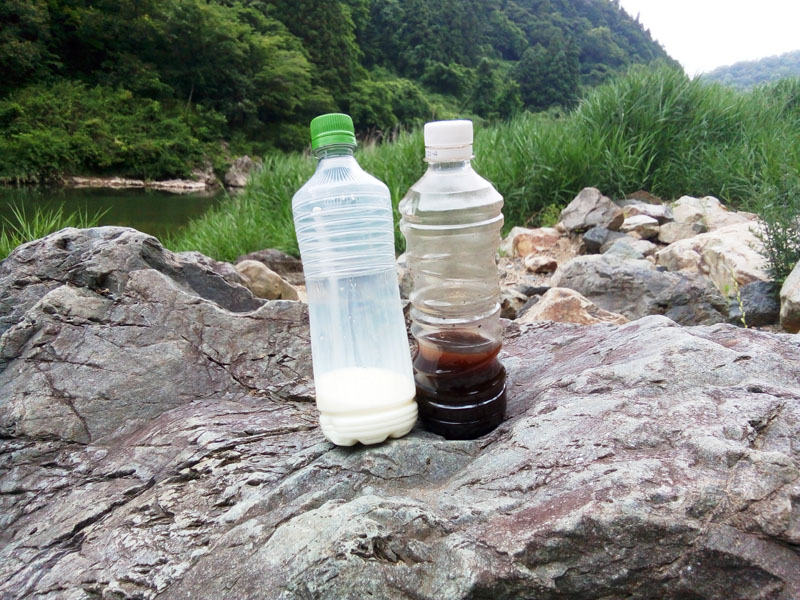 水だしコーヒーと牛乳