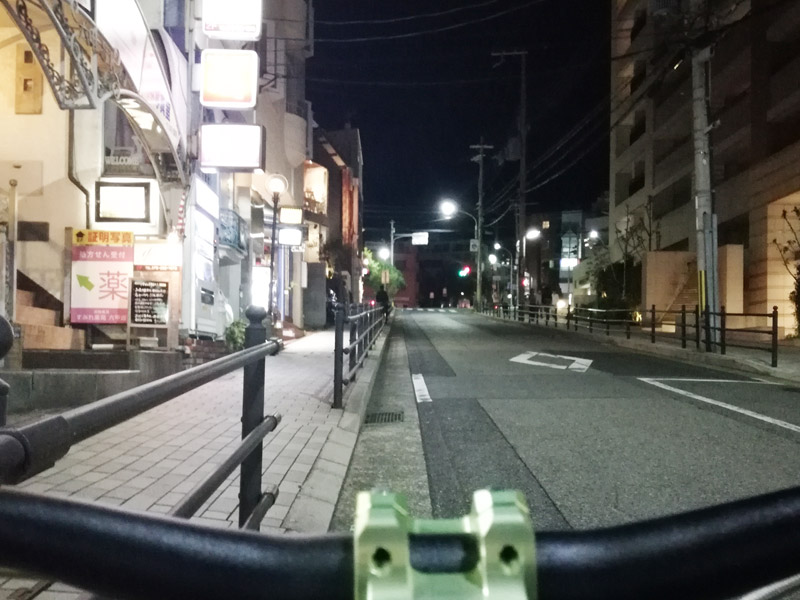 六甲駅北側の傾斜