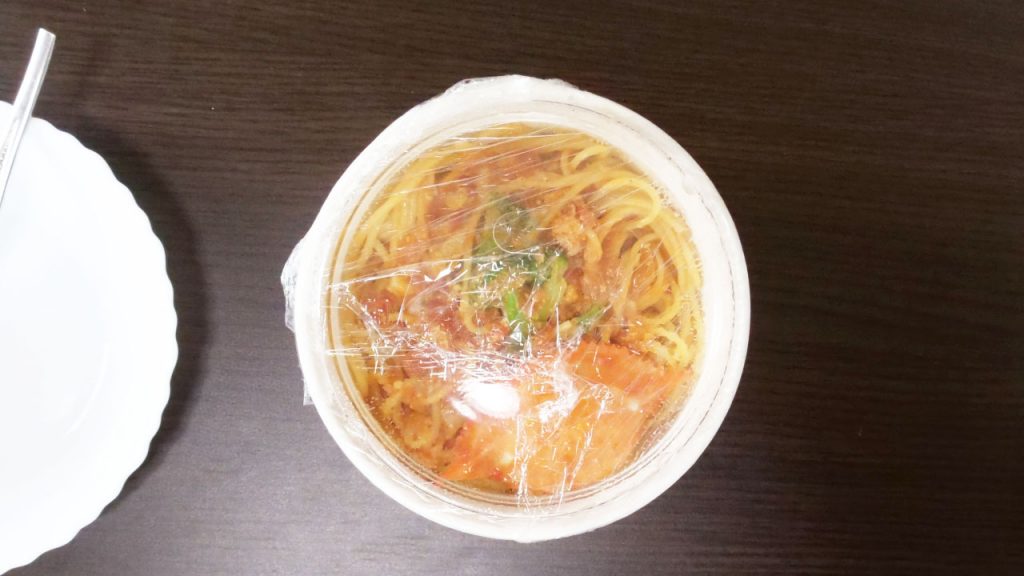 渡り蟹とブロッコリーのクリームソースのパスタ大盛り
