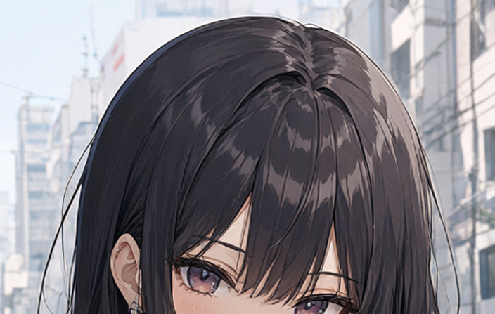 前髪の線